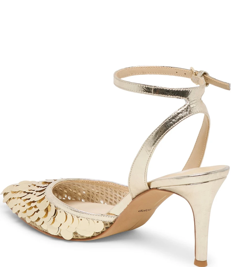 Dolce Vita Elizza Confetti Sequin Ankle Strap Pumps