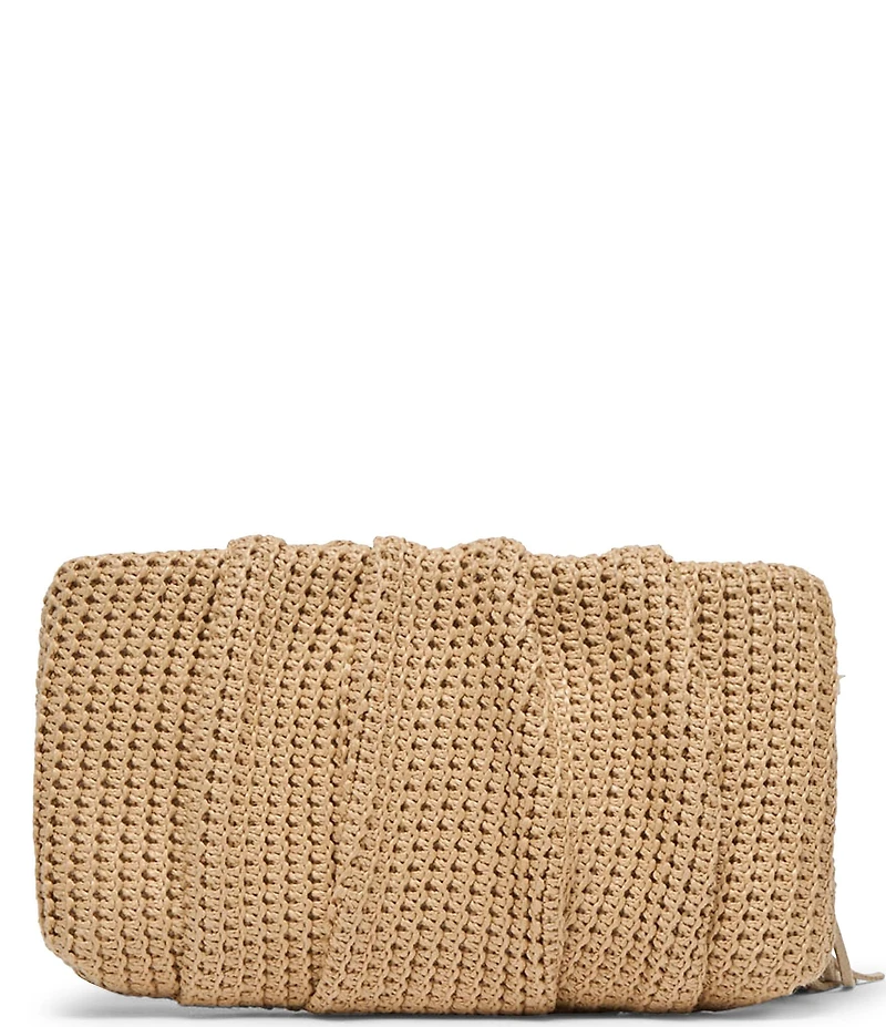 Dolce Vita Elowen Woven Hanging Charm Clutch Crossbody Bag