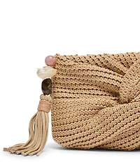 Dolce Vita Elowen Woven Hanging Charm Clutch Crossbody Bag