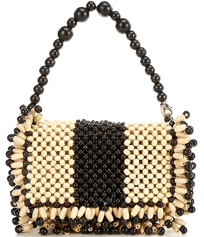 Dolce Vita Bead Embellished Colorblock Shoulder Bag