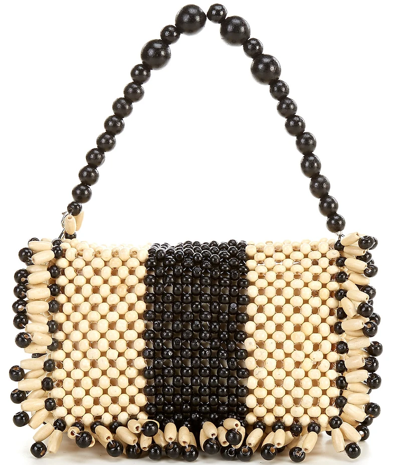 Dolce Vita Bead Embellished Colorblock Shoulder Bag