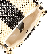 Dolce Vita Bead Embellished Colorblock Shoulder Bag