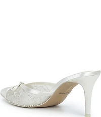 Dolce Vita Emit Satin Bow Bead Embellished Dress Mules