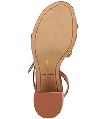 Dolce Vita Faye Leather Strappy Slingback Block Heel Dress Sandals