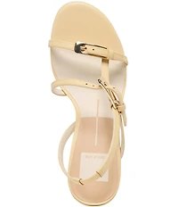 Dolce Vita Faye Leather Strappy Slingback Block Heel Dress Sandals