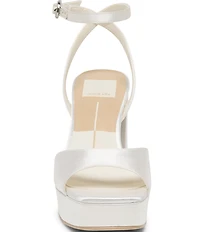 Dolce Vita Felica Satin Ankle Strap Platform Dress Sandals