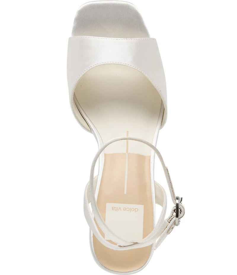 Dolce Vita Felica Satin Ankle Strap Platform Dress Sandals