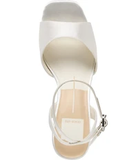 Dolce Vita Felica Satin Ankle Strap Platform Dress Sandals