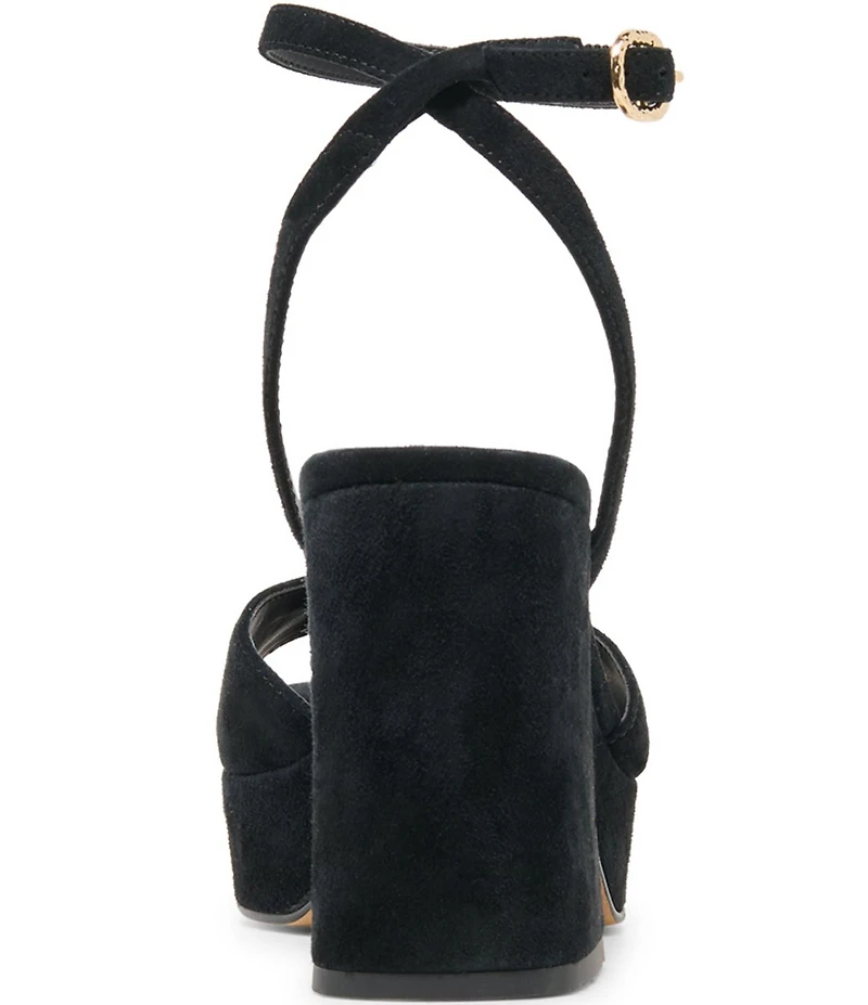Dolce Vita Felica Suede Ankle Strap Platform Dress Sandals