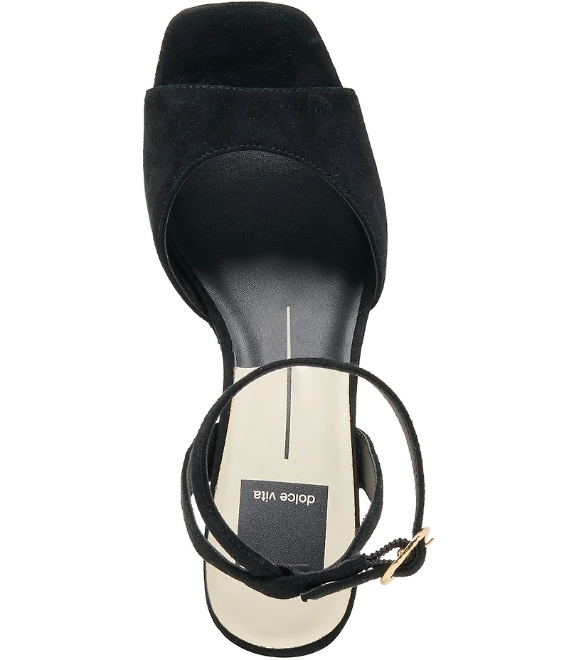 Dolce Vita Felica Suede Ankle Strap Platform Dress Sandals