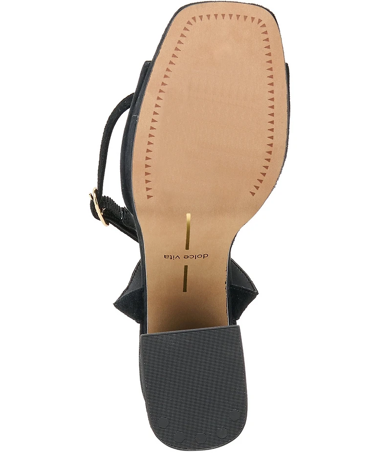Dolce Vita Felica Suede Ankle Strap Platform Dress Sandals