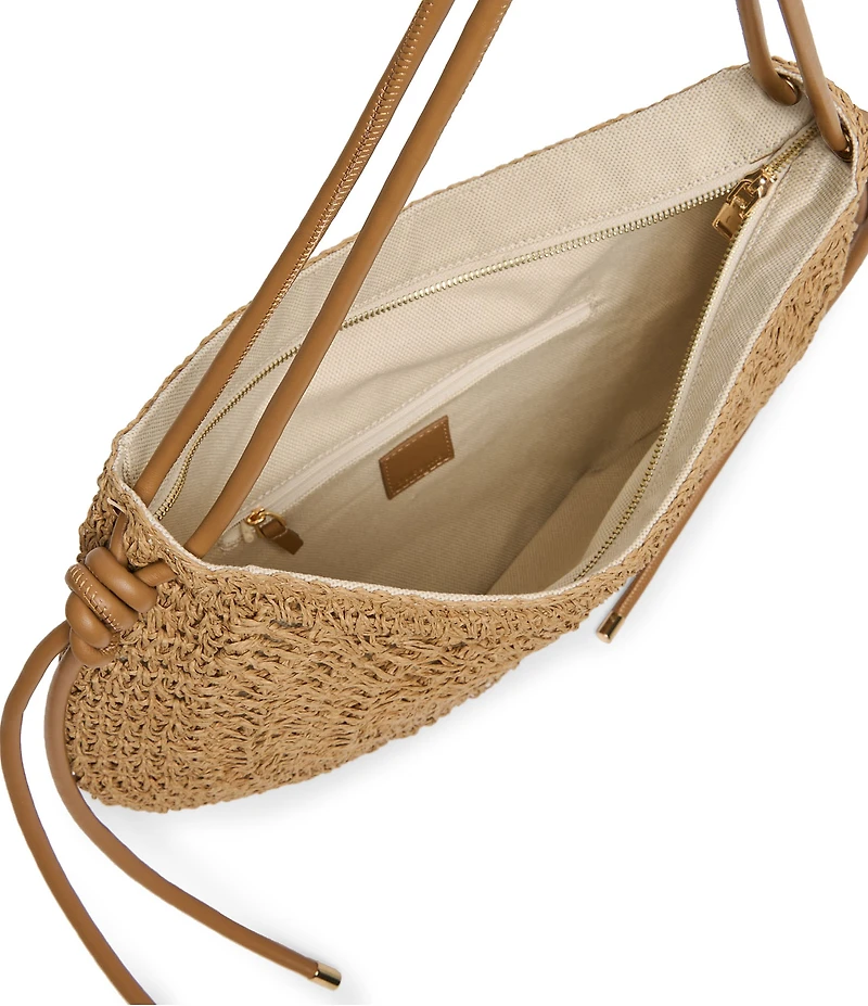 Dolce Vita Freya Woven Straw Shoulder Bag