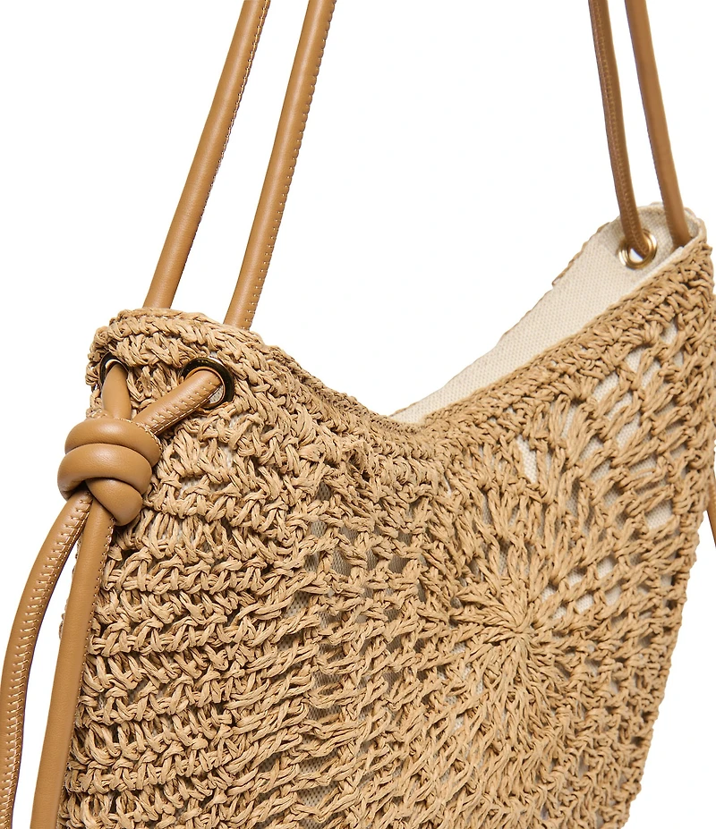 Dolce Vita Freya Woven Straw Shoulder Bag