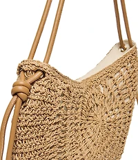 Dolce Vita Freya Woven Straw Shoulder Bag