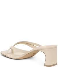 Dolce Vita Gessie Leather Toe Thong Dress Sandals