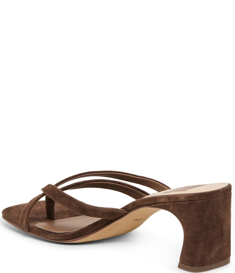 Dolce Vita Gessie Suede Toe Thong Dress Sandals