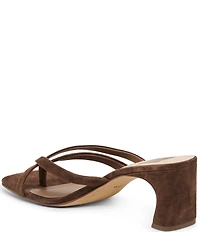 Dolce Vita Gessie Suede Toe Thong Dress Sandals