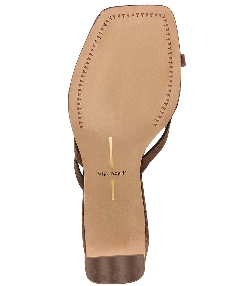 Dolce Vita Gessie Suede Toe Thong Dress Sandals