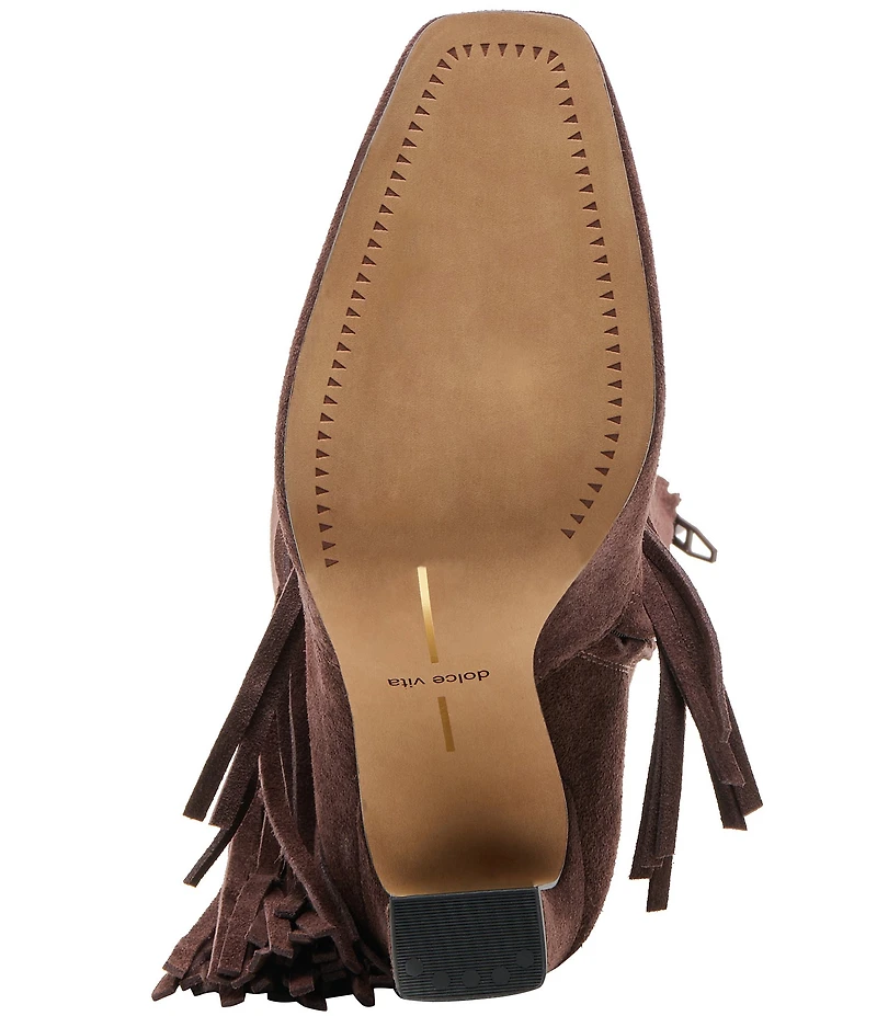 Dolce Vita Giano Suede Fringe Tall Boots