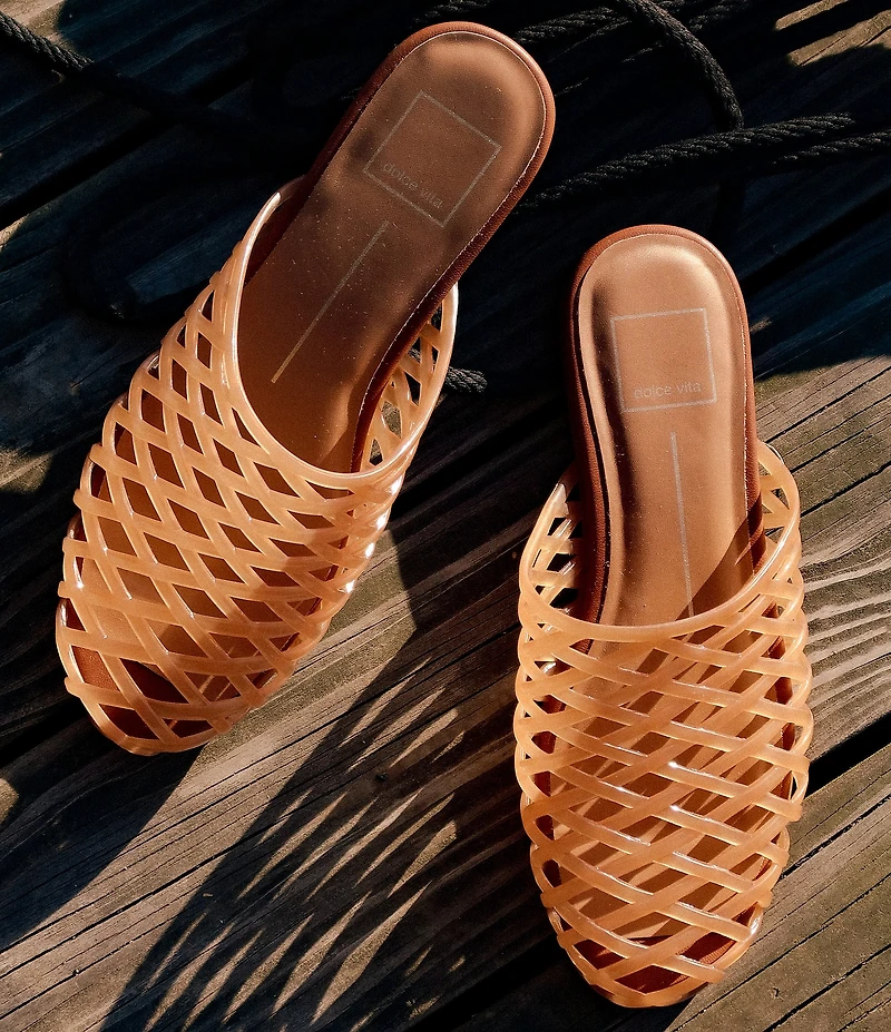 Dolce Vita Ginna Woven Jelly Flat Mules