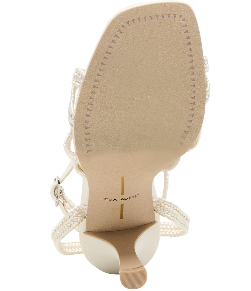 Dolce Vita Helle Pearl Ornamented Ankle Strap Dress Sandals