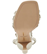 Dolce Vita Hellen Pearl Leather Strappy Dress Sandals