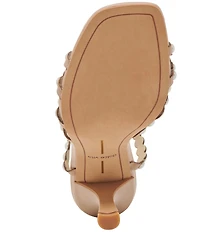 Dolce Vita Hellen Pearl Leather Strappy Dress Sandals