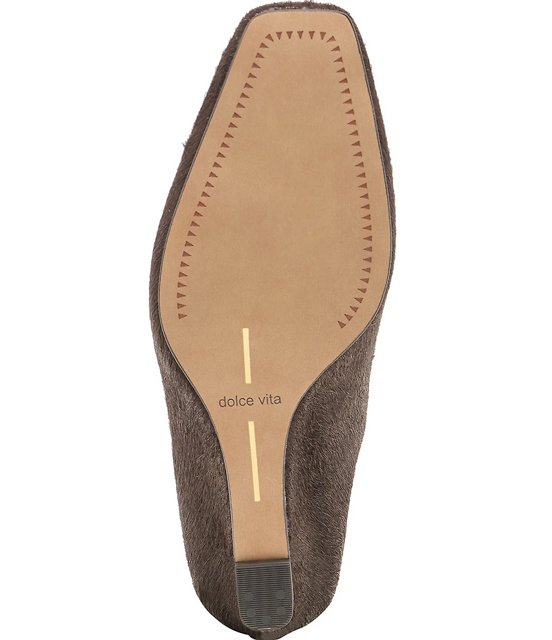 Dolce Vita Hilah Calf Hair Wedge Mules