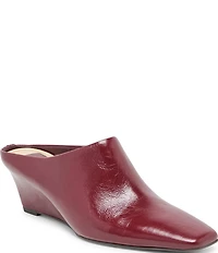 Dolce Vita Hilah Leather Wedge Mules