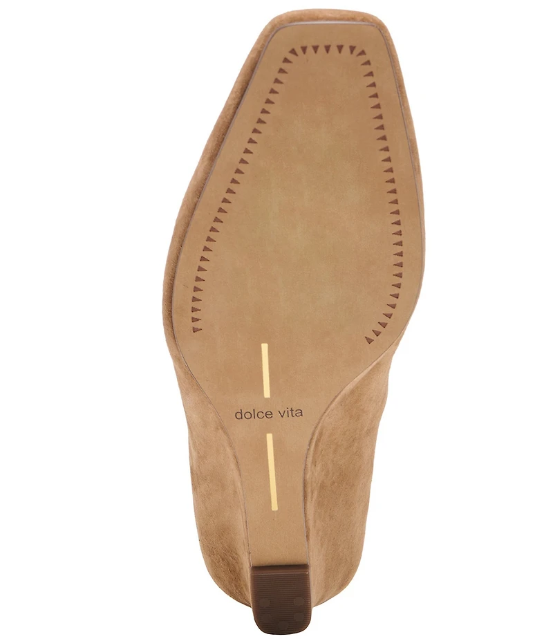 Dolce Vita Hilah Suede Wedge Mules