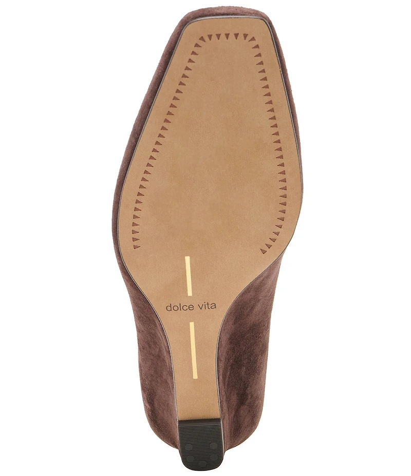 Dolce Vita Hilah Suede Wedge Mules