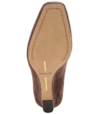 Dolce Vita Hilah Suede Wedge Mules
