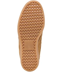 Dolce Vita Irlah Suede Perforated High Top Wedge Sneakers
