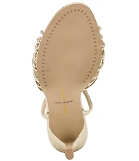 Dolce Vita Isebel Strappy Metallic Leather Hardware Detail Dress Sandals