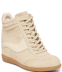 Dolce Vita Issac Suede High Top Wedge Sneakers