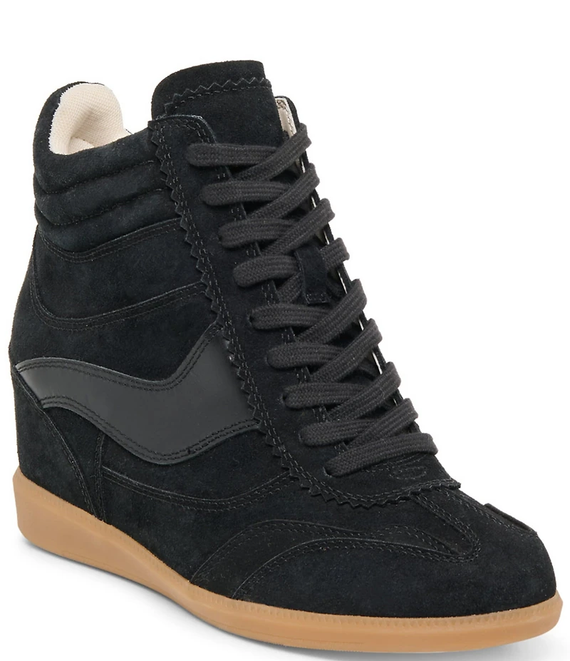 Dolce Vita Issac Suede High Top Wedge Sneakers