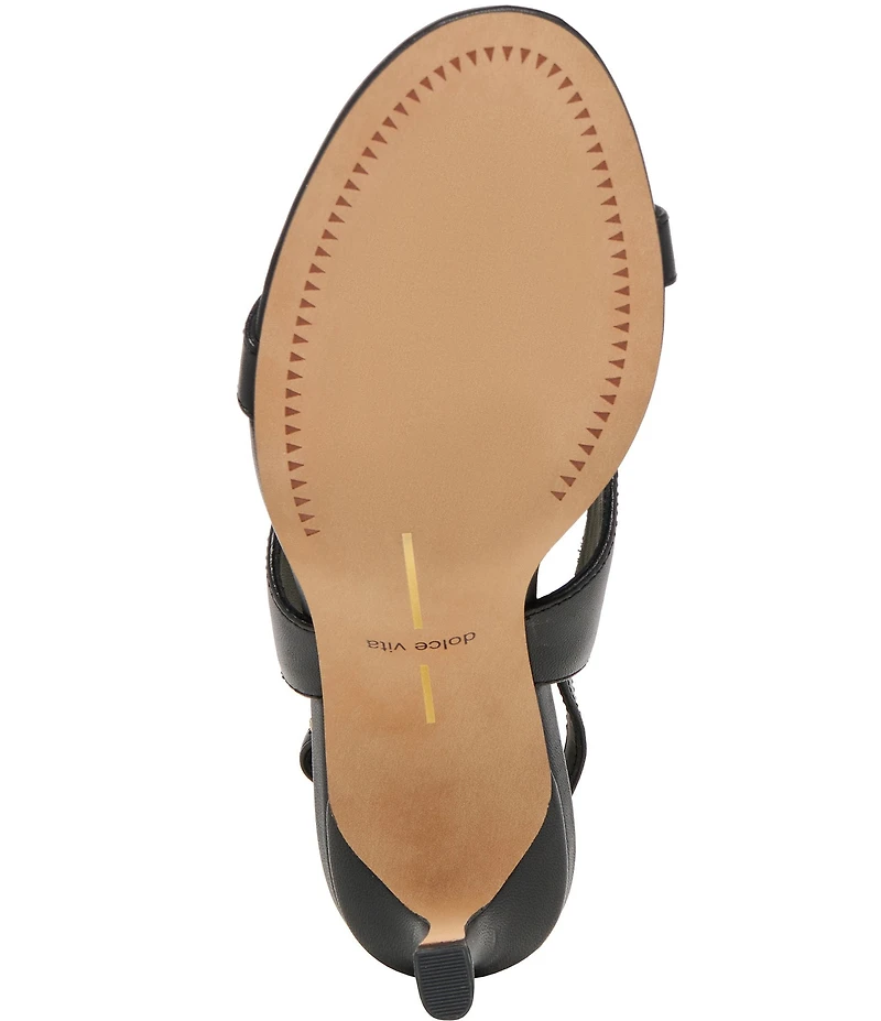 Dolce Vita Izela Leather Strappy Slingback Dress Sandals