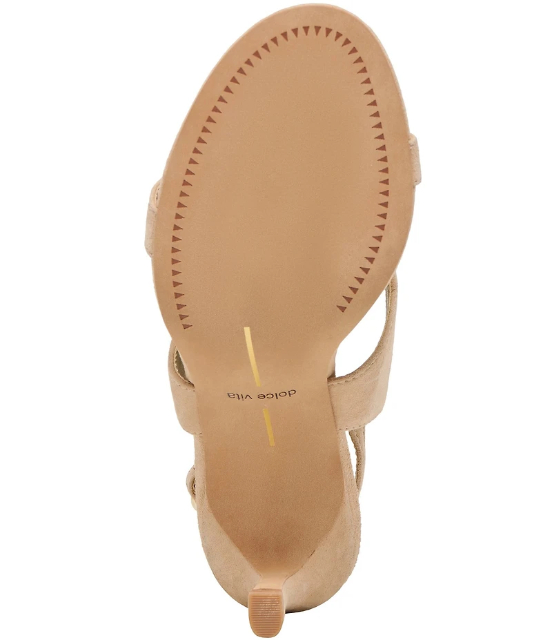 Dolce Vita Izela Suede Strappy Slingback Dress Sandals