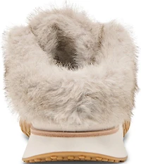 Dolce Vita Izzey Plush Suede Faux Fur Backless Mule Sneakers