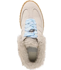 Dolce Vita Izzey Plush Suede Faux Fur Backless Mule Sneakers