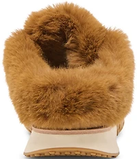 Dolce Vita Izzey Plush Suede Faux Fur Backless Mule Sneakers