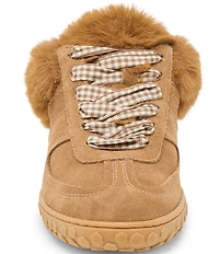 Dolce Vita Izzey Plush Suede Faux Fur Backless Mule Sneakers