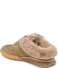 Dolce Vita Izzey Plush Suede Faux Fur Backless Mule Sneakers