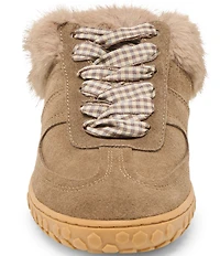 Dolce Vita Izzey Plush Suede Faux Fur Backless Mule Sneakers