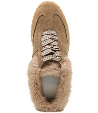 Dolce Vita Izzey Plush Suede Faux Fur Backless Mule Sneakers