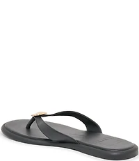 Dolce Vita Jaina Leather Metal Hardware Thong Sandals