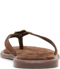 Dolce Vita Jaina Suede Metal Hardware Thong Sandals