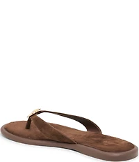 Dolce Vita Jaina Suede Metal Hardware Thong Sandals