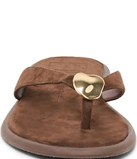 Dolce Vita Jaina Suede Metal Hardware Thong Sandals