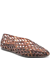Dolce Vita Jam Tortoise Print Vinyl Jelly Ballet Flats
